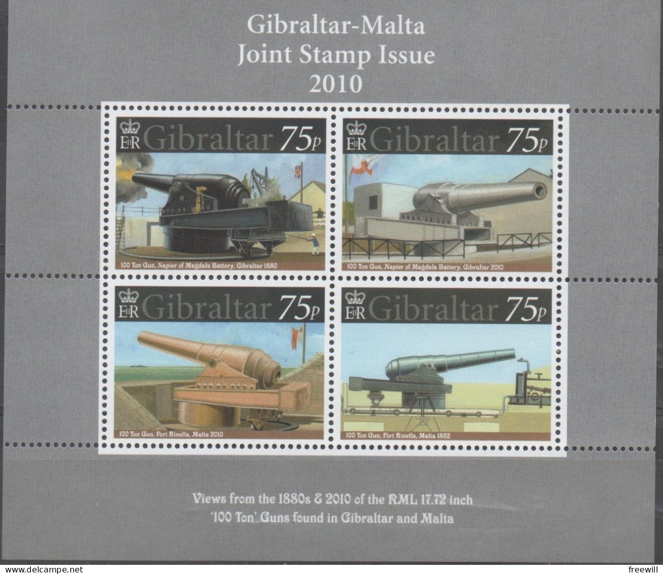 Gibraltar  Joint Stamp Issue With Malta 2010 MNH - Gibraltar