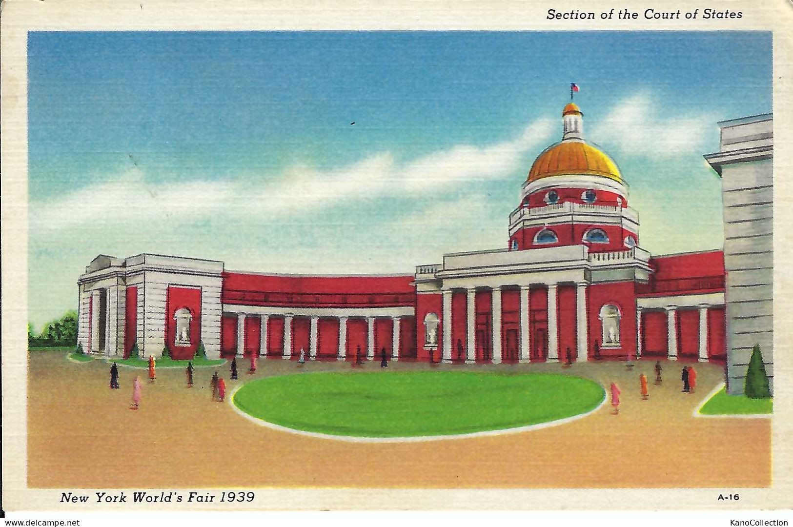 New York World's Fair 1939, Section Of The Court Of States, Nicht Gelaufen - Expositions