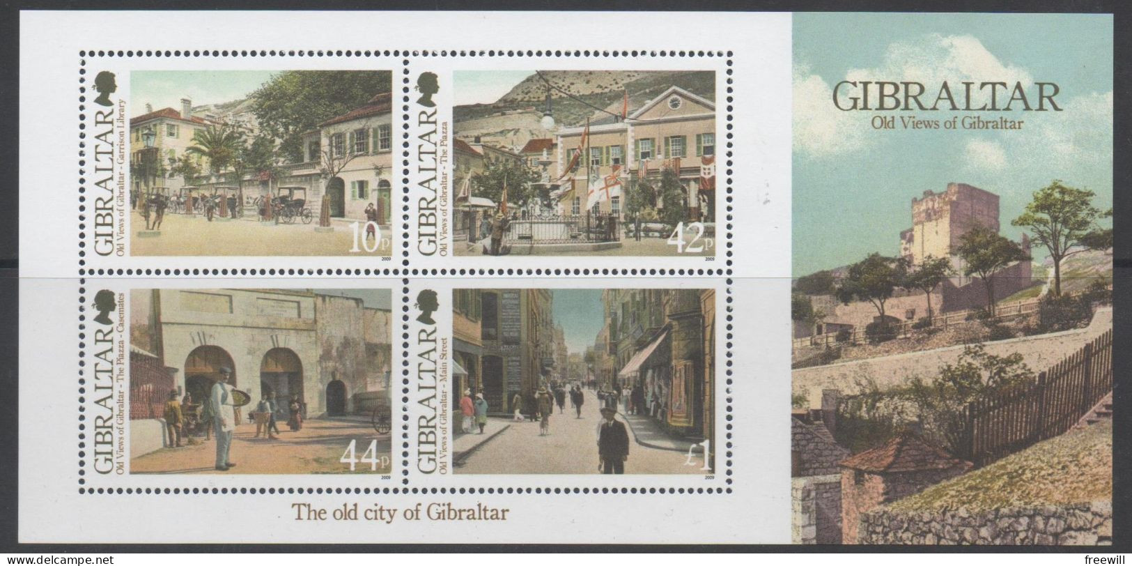 Gibraltar 2009 MNH View From The Past - Gibraltar