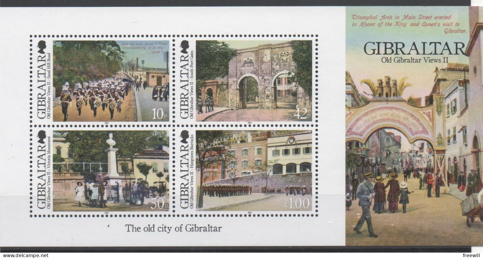 Gibraltar 2012 MNH View From The Past - Gibraltar