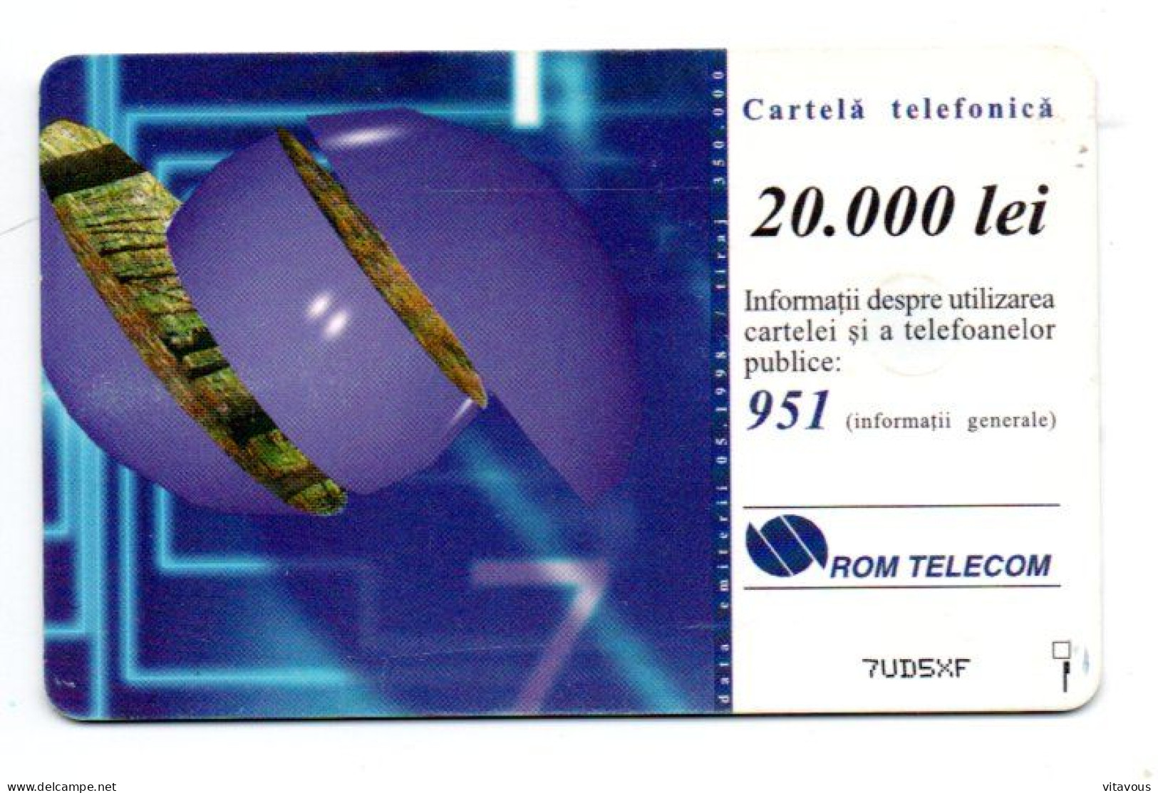 Galaxie Mappemonde Terre Télécarte Roumanie Phonecard Telefonkarte (K 120) - Roemenië