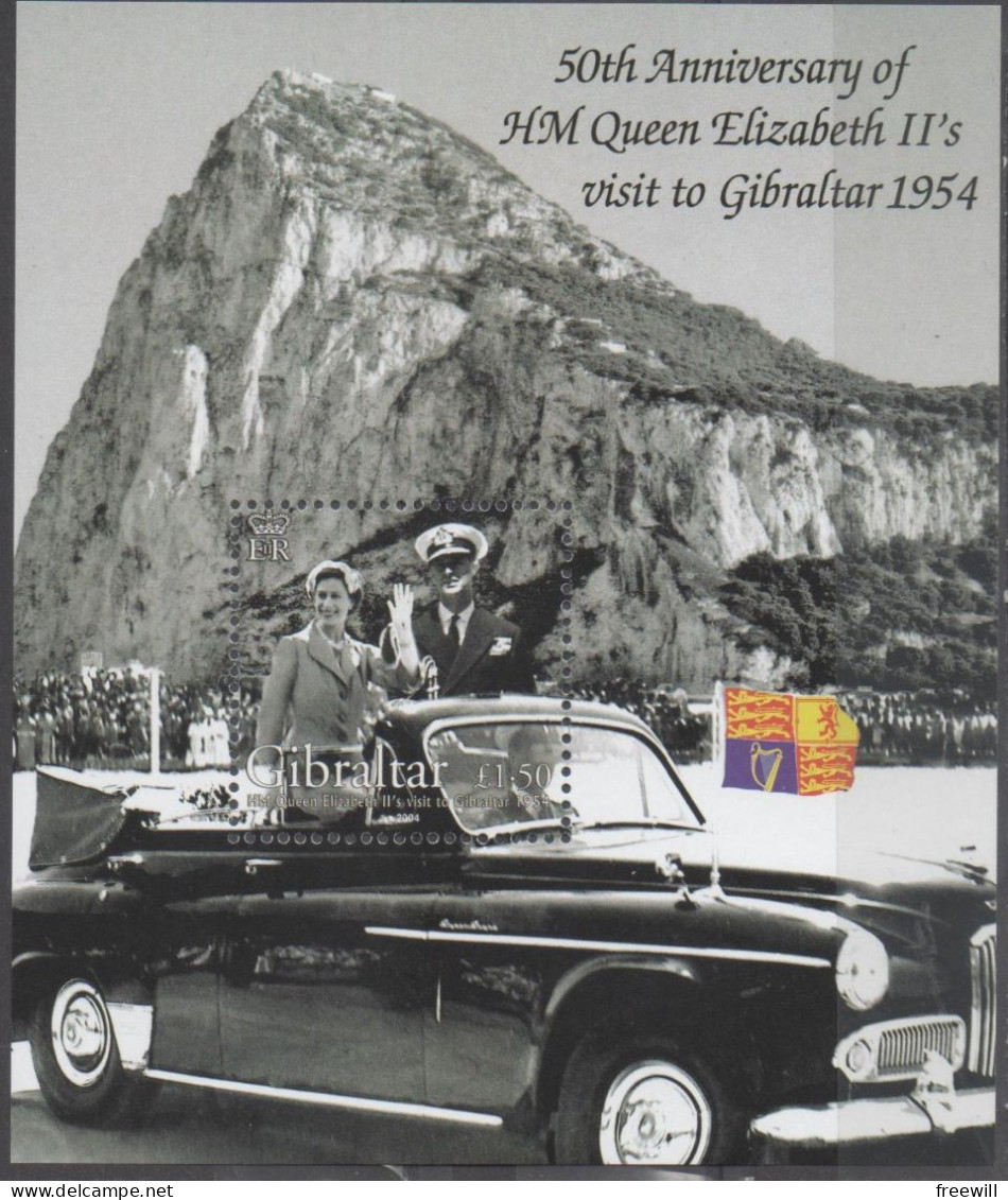 Gibraltar 2004 MNH Visite Royale- Royal Visit  1954-2004 - Gibraltar