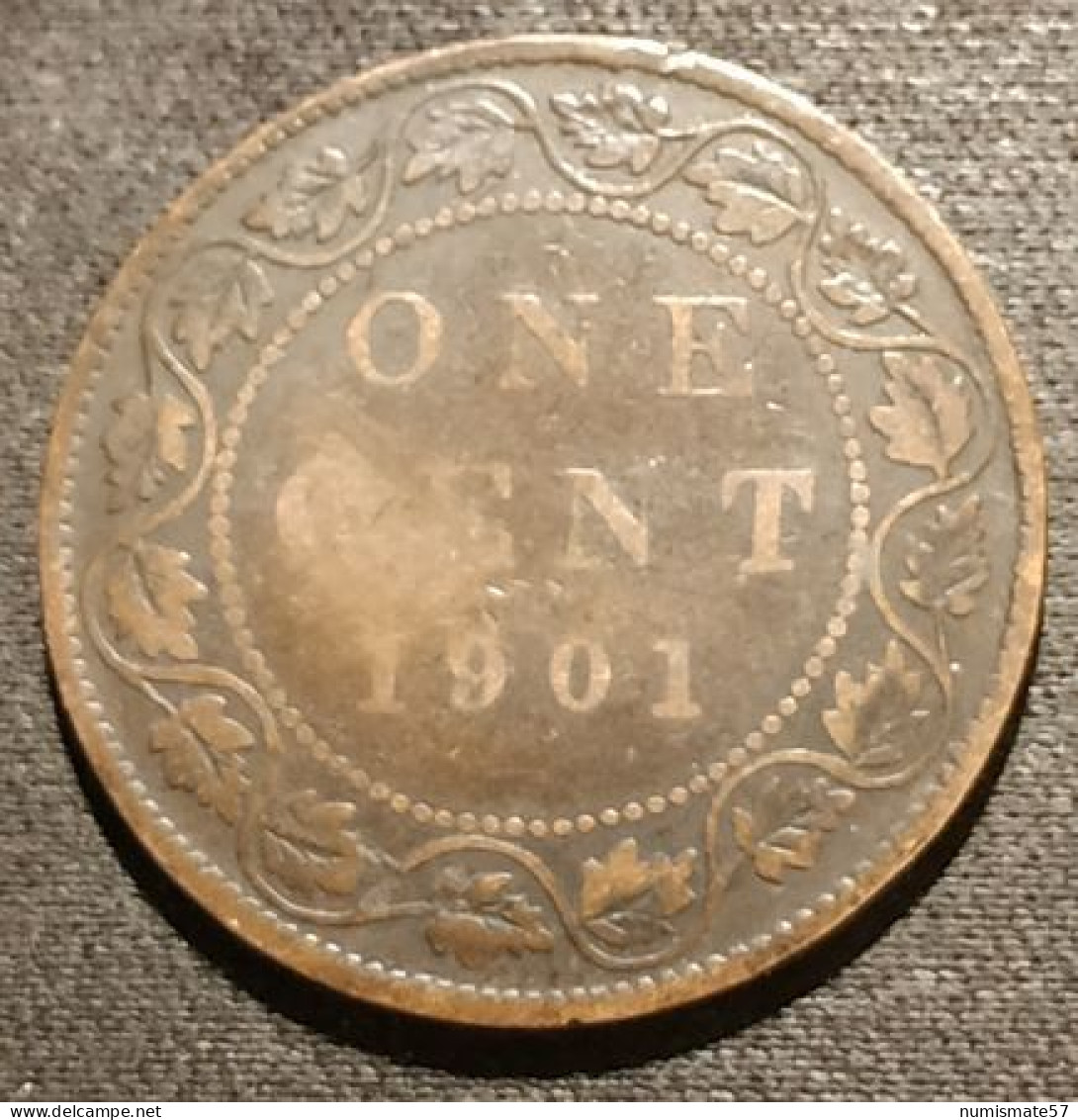 CANADA - 1 CENT 1901 - Victoria - KM 7 - Canada