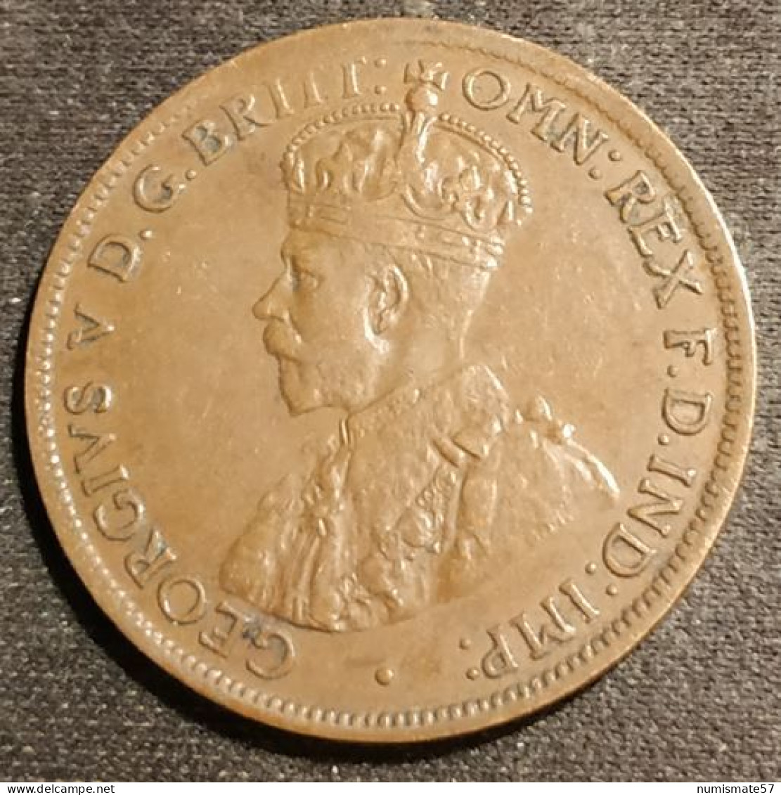 AUSTRALIE - AUSTRALIA - ½ ( ONE HALF ) PENNY 1921 - George V - KM 22 - ½ Penny