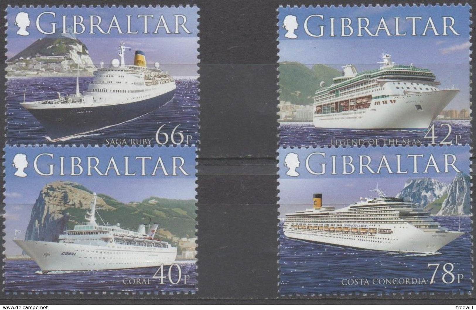 Gibraltar  2006 MNH Bateaux De Croisière - Cruise Liners - Gibraltar