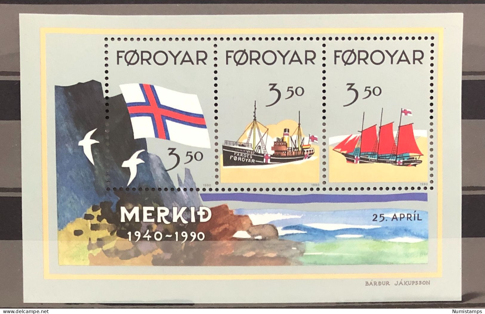 Faroe Islands - Fishing Trawlers - National Flag (Series) - 1990 - Färöer Inseln
