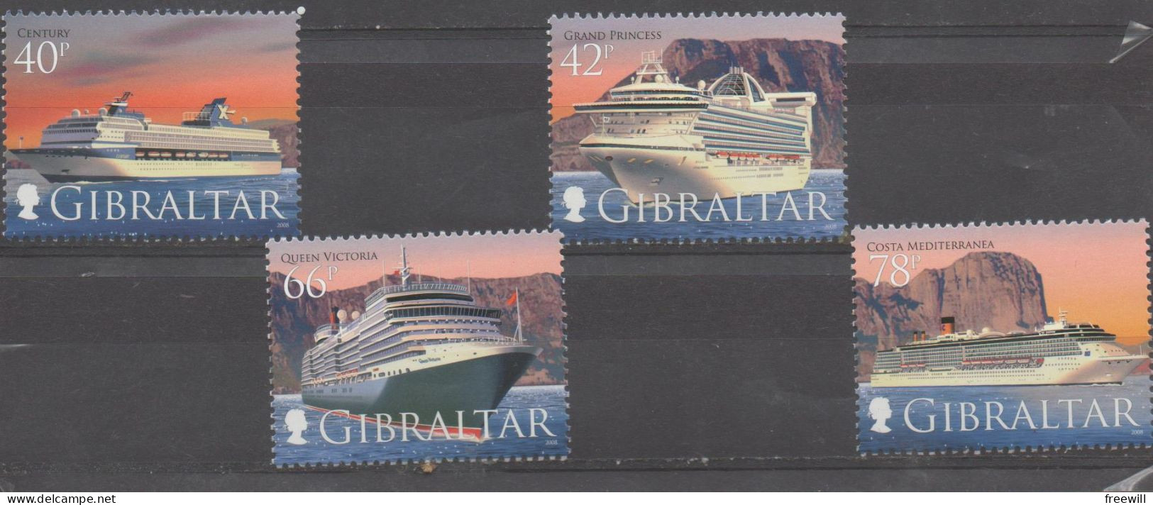 Gibraltar  2008 MNH Bateaux De Croisière - Cruise Liners - Gibraltar