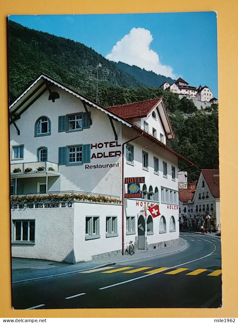 KOV 527-1 - LIECHTENSTEIN, VADUZ, HOTEL ADLER - Liechtenstein