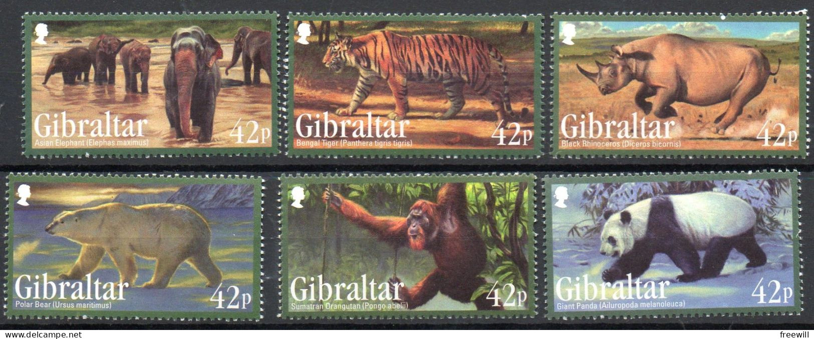 Gibraltar 2011 MNH Espèces Menacées- Endangered Animals - Gibraltar