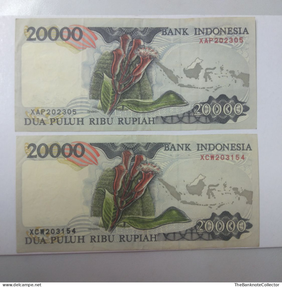 Indonesia 20000 Rupiah 1995 P-132 Bird Of Paradise VF - Indonésie