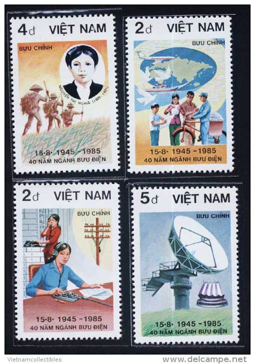 Vietnam Viet Nam MNH Perf Stamps 1986 : 40th Founding Anniversary Of Posts &amp; Telecommunications Branch / Bike (Ms495 - Viêt-Nam