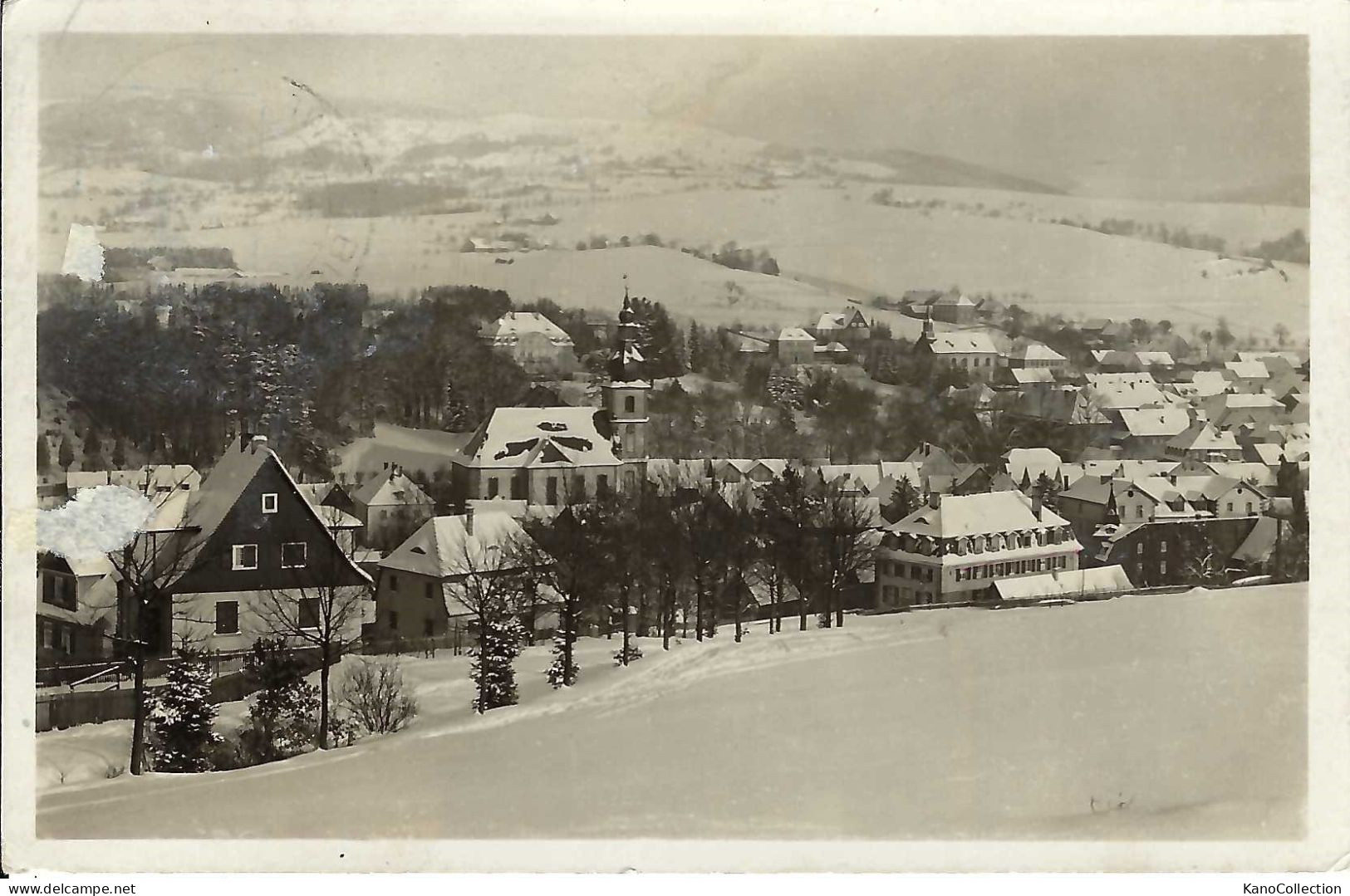 Rhön, Wintersportplatz Gersfeld Mit Eube Im Schnee, Gelaufen - Fulda