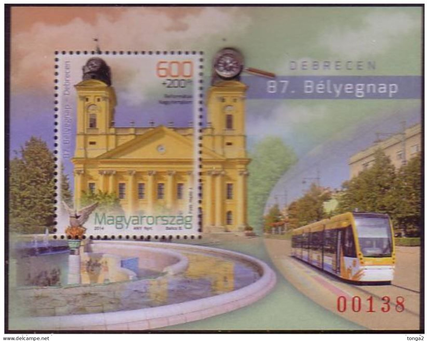 Hungary 2014 Stamp Day - Large Quartz Crystal Affixed - Limited Edition - Unusual - Ungebraucht