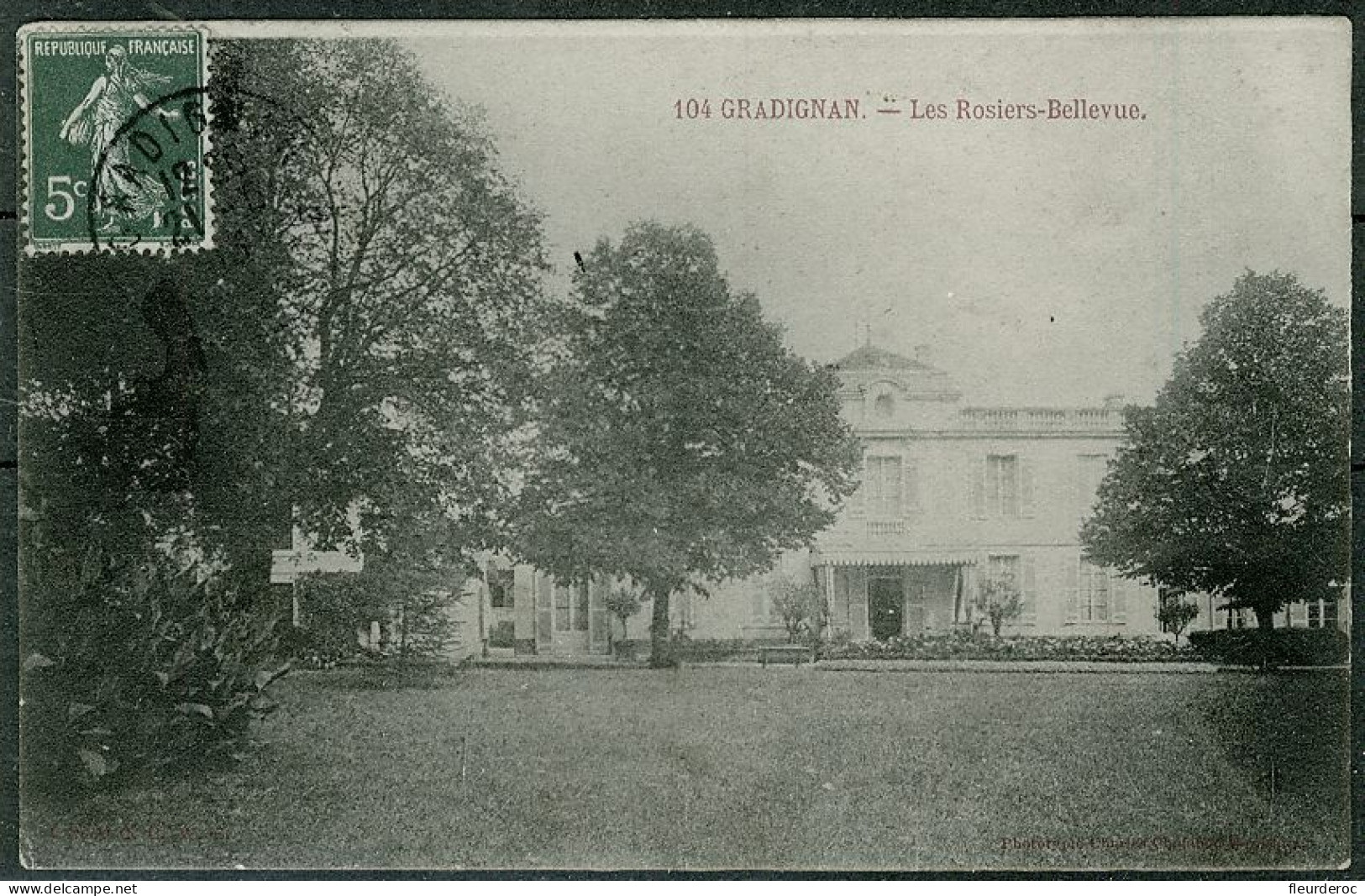 33 - DB52158CPA - GRADIGNAN - Château Les Rosiers - Bellevue - Très Bon état - GIRONDE - Gradignan