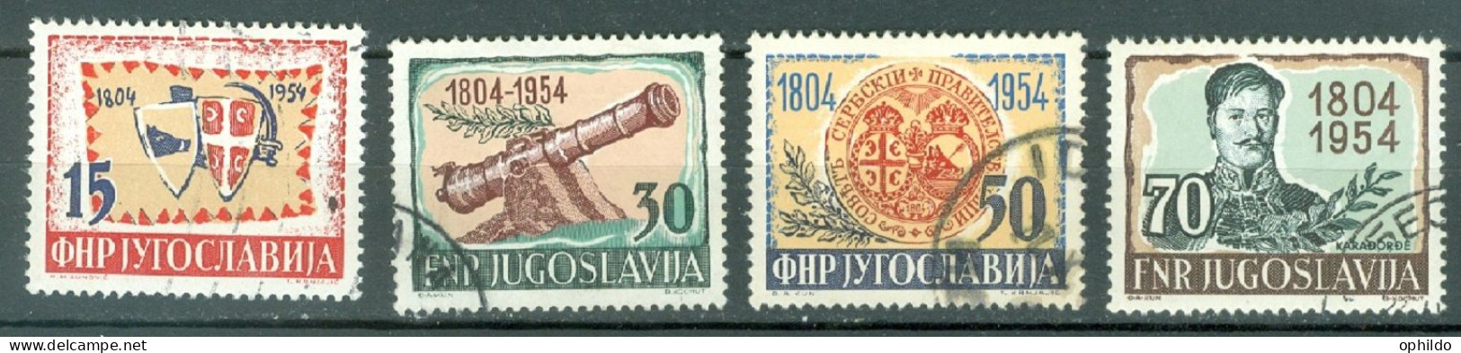 Yougoslavie    Yvert  656/659   Ob  TB    - Used Stamps