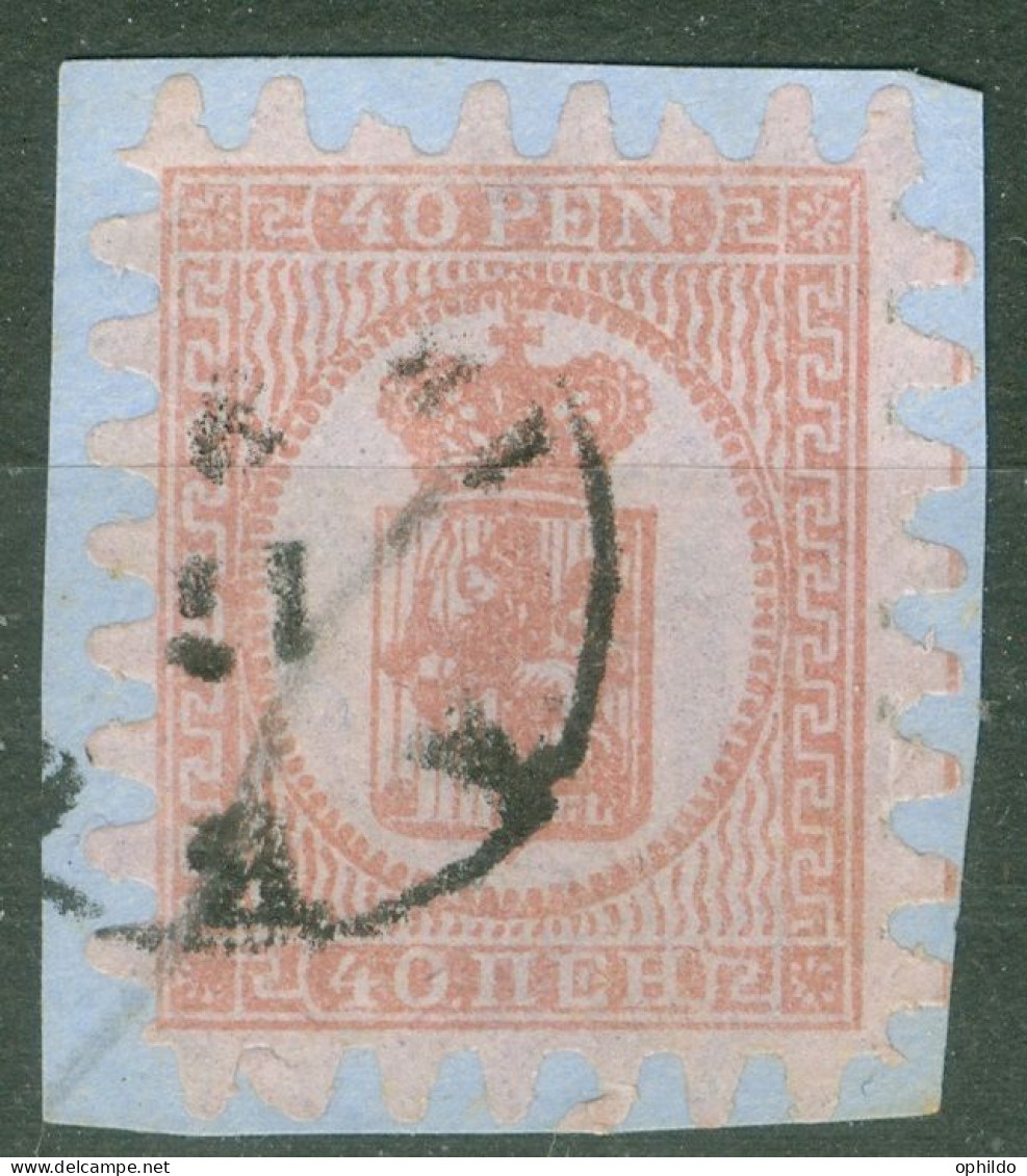 Finlande  Yvert 9  Ou Michel  9   Ob TB Sur Petit Fragment   - Used Stamps