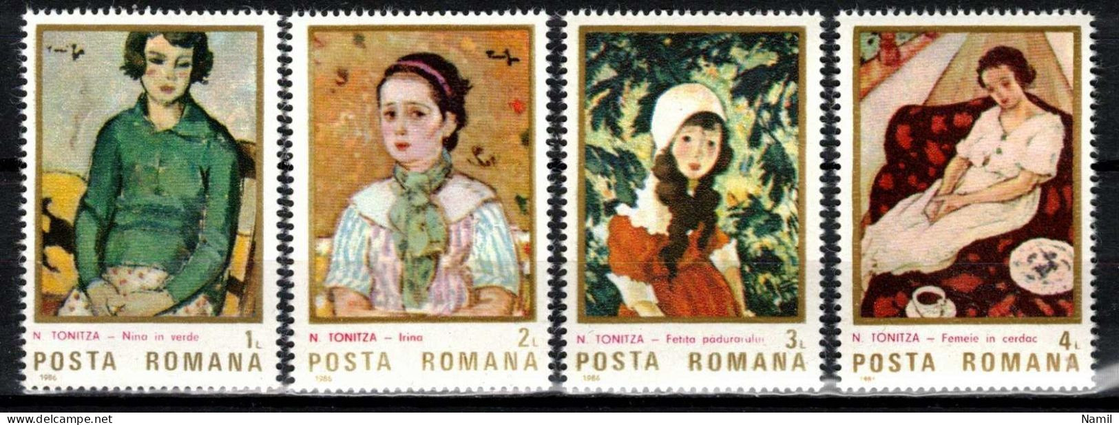 ** Roumanie 1986 Mi 4231-4 (Yv 3651-4), (MNH)** - Nuovi