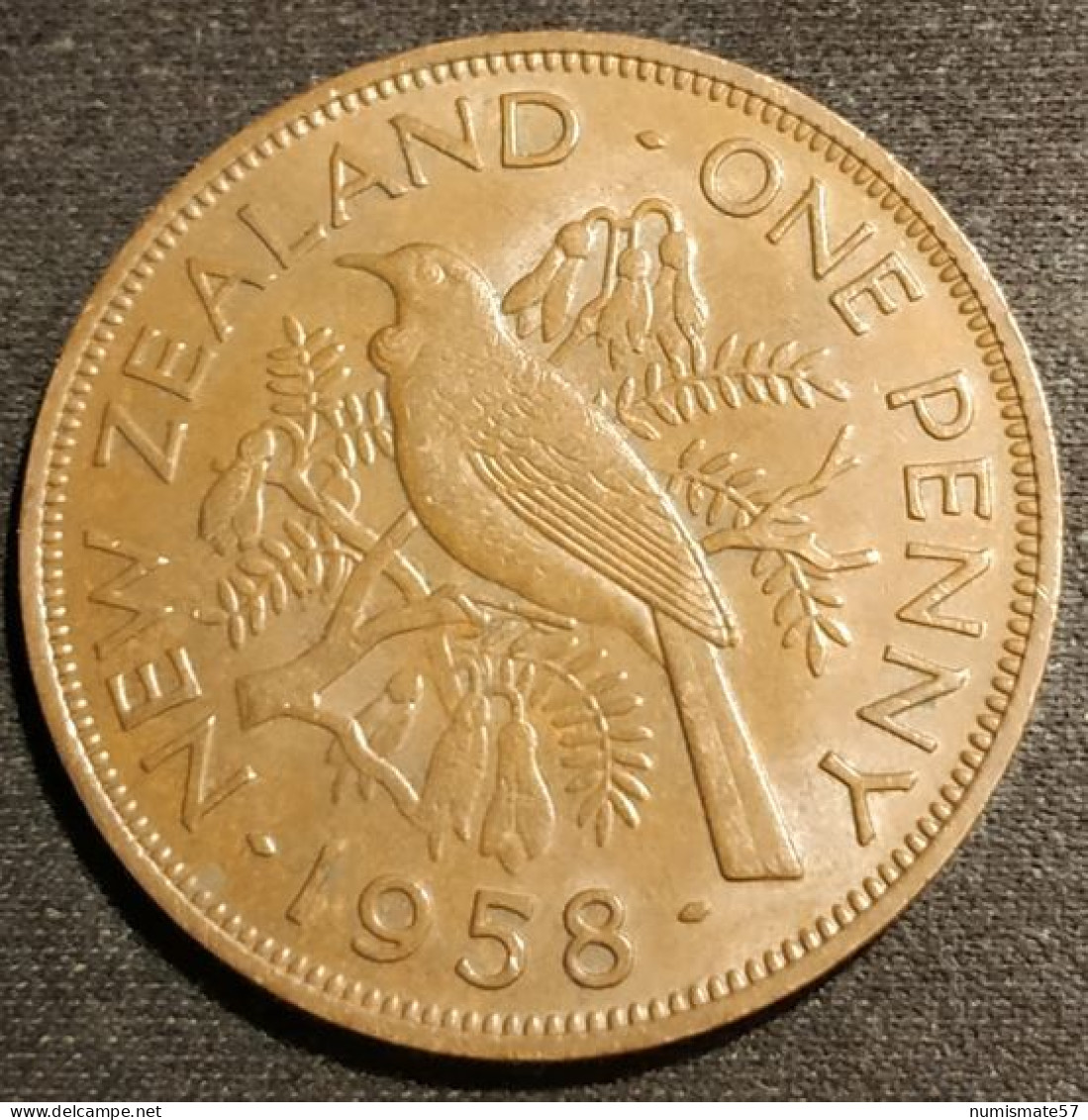 NOUVELLE ZELANDE - NEW ZEALAND - ONE - 1 PENNY 1958 - Elizabeth II - KM 24.2 - Nouvelle-Zélande