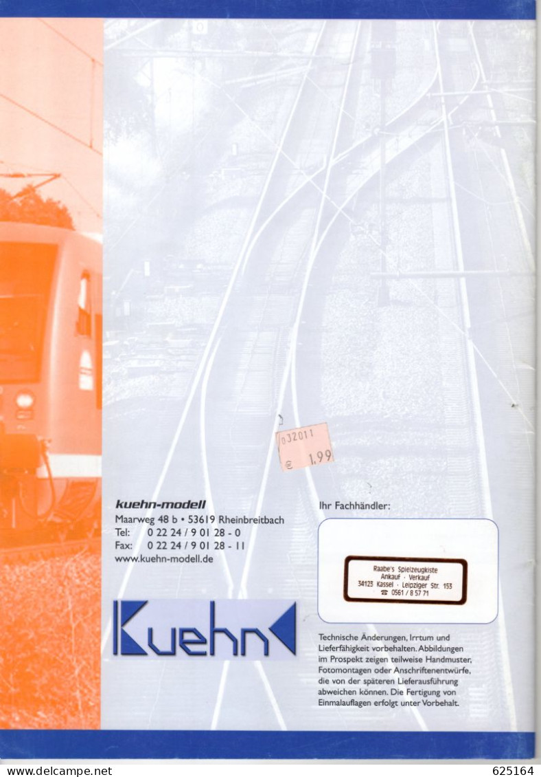 Catalogue KUHEN-MODELL 2011 Produktübersicht Spur TT Modelleisenbahnen 1:120 - German