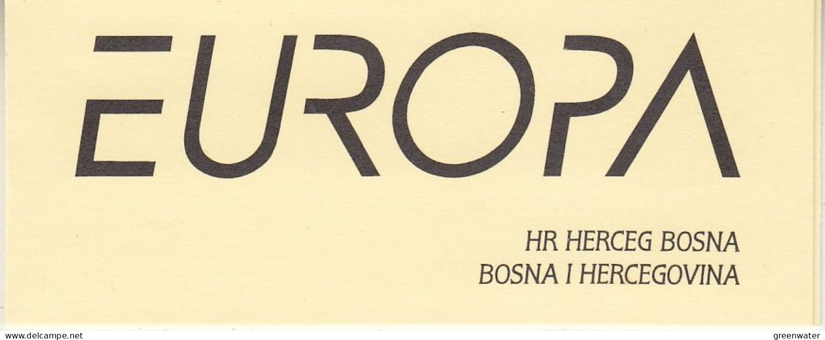 Europa Cept 1995 Bosnia/Herzegovina Mostar 1v Booklet With 6 Stamps ** Mnh (59173) Promotion - 1995