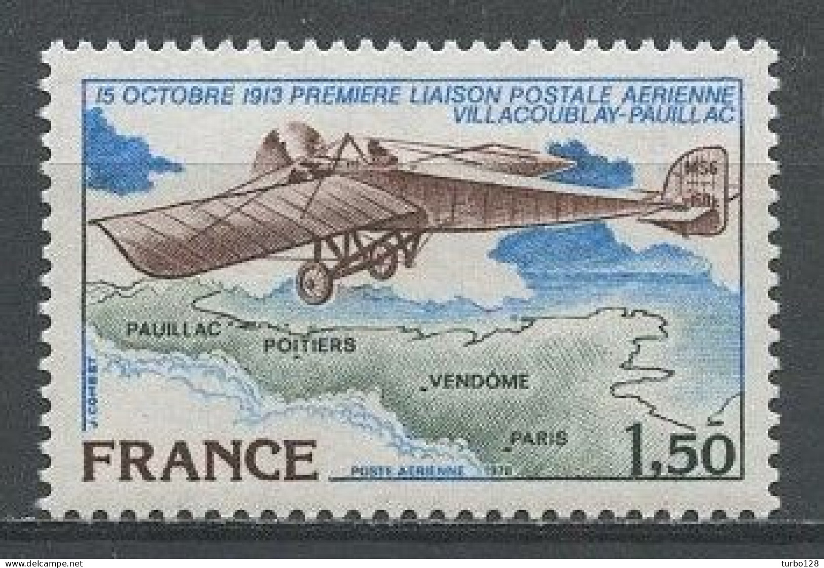 FRANCE 1978 PA N° 51 ** Neuf MNH Superbe C 1 € Avions Planes Morane-Saulnier Monioplan Leutenant RONIN Transports - 1960-.... Ungebraucht