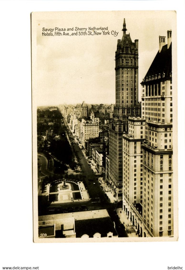 New York City - Savoy Plaza And Sherrry Netherland Hotels - Manhattan