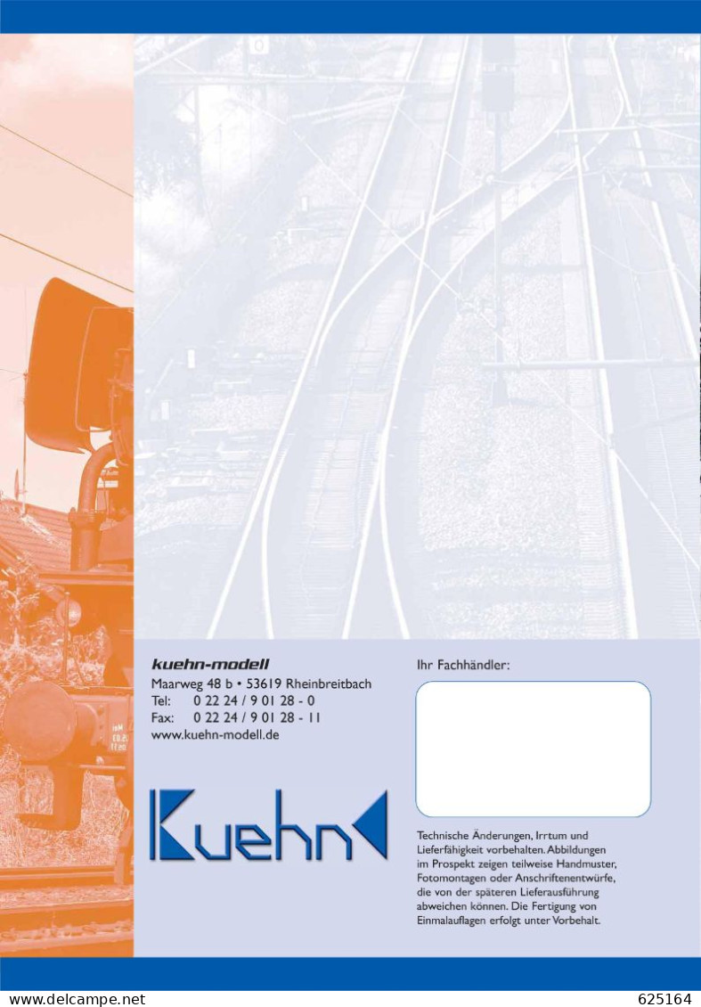 Catalogue KUHEN-MODELL 2012 Produktübersicht Spur TT Modelleisenbahnen 1:120 - German