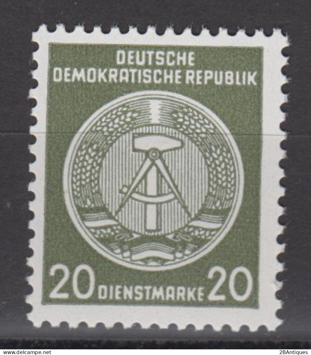 DDR 1954 - Mi.-Nr. 28 Dienstmarke Zirkelbogen Nach Links Postfrisch MNH** - Mint