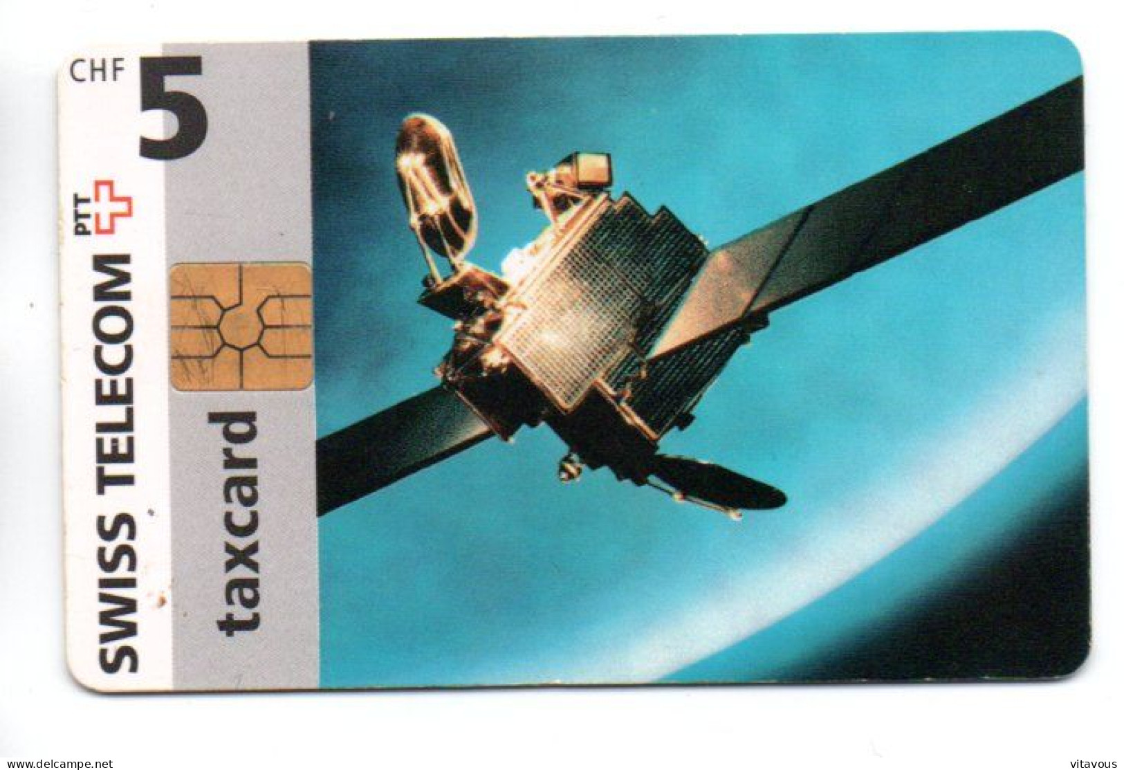 Satellite  Galaxie Mappemonde Télécarte SUISSE Phonecard (K 124) - Suiza