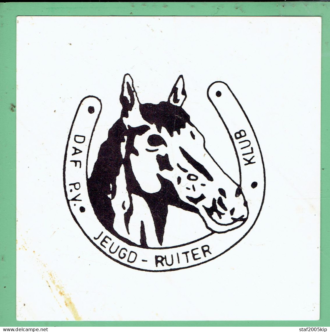 Sticker - DAF P.V. - JEUGD RUITER KLUB - Autocollants