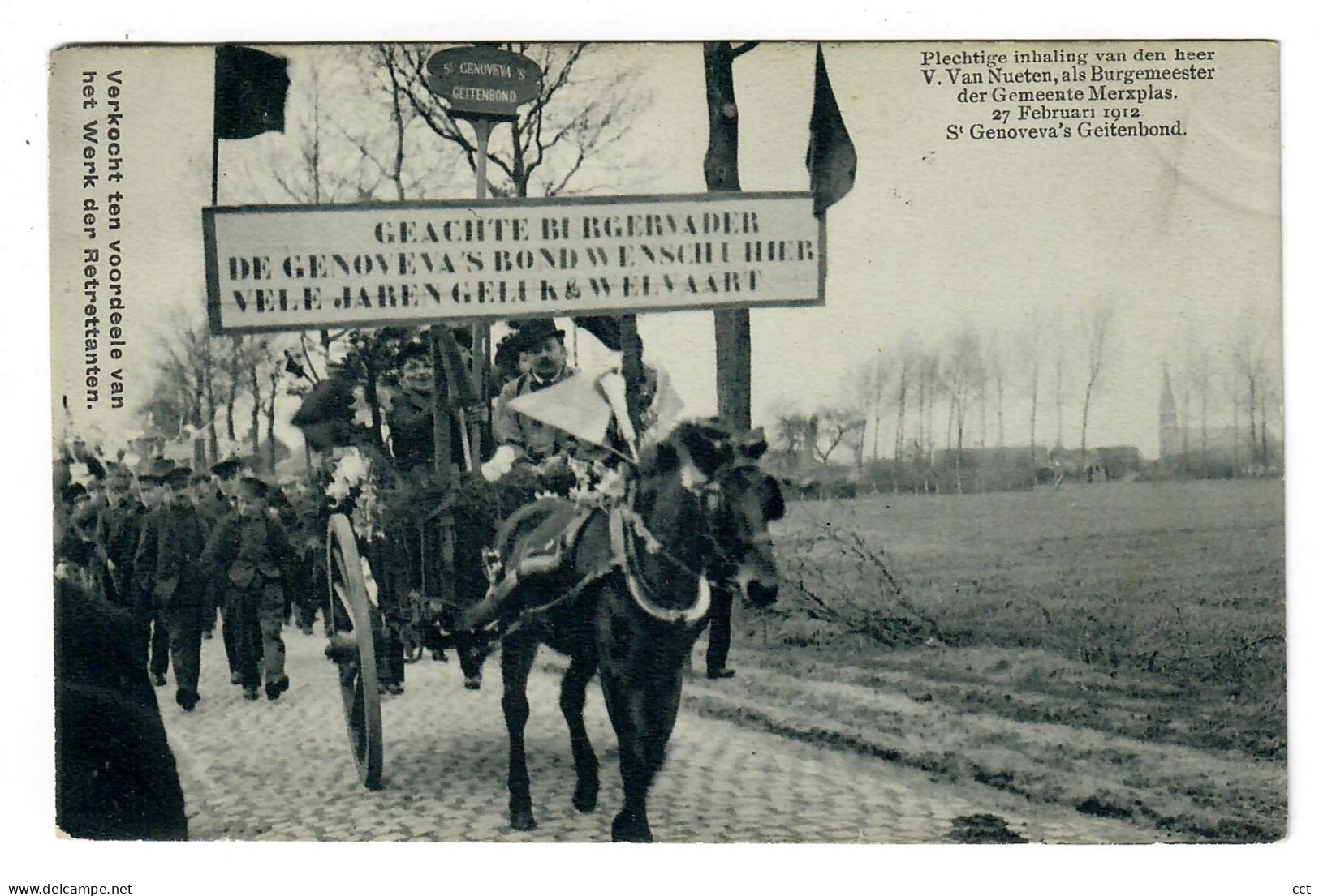 Merksplas  Merxplas Plechtige Inhaling Van Den Heer V. Van Nueten 1912   St Genoveva's Geitenbond - Merksplas