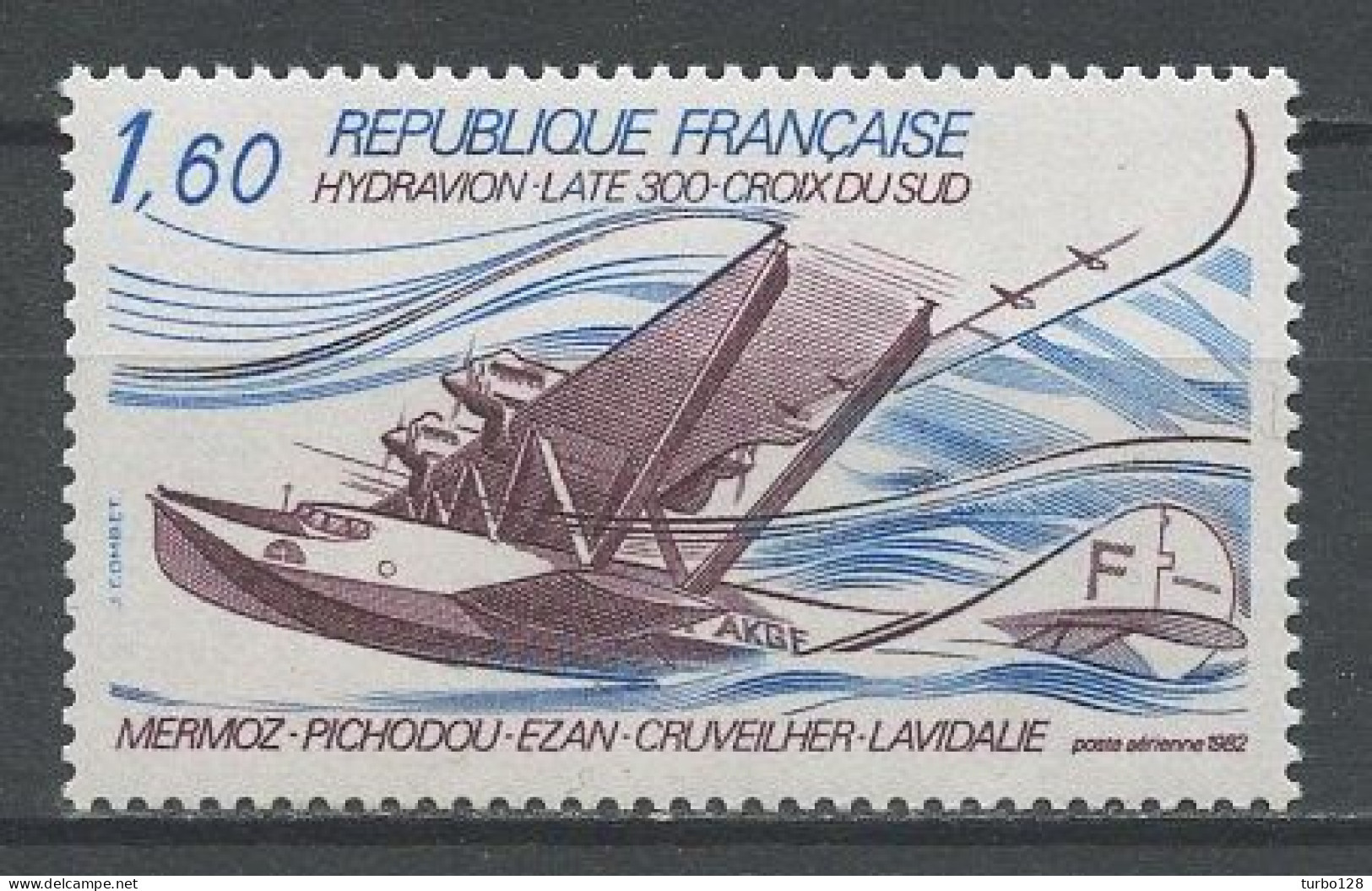 FRANCE 1981 PA N° 56 ** Neuf MNH Superbe  C 1.20 € L'hydravion Laté 300 Croix Du Sud Transports - 1960-.... Neufs