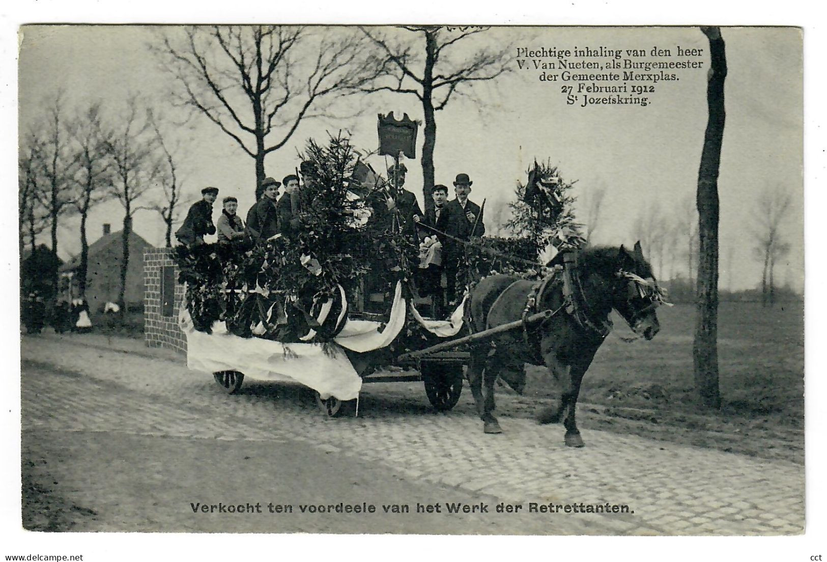 Merksplas  Merxplas Plechtige Inhaling Van Den Heer V. Van Nueten 1912   St Jozefskring - Merksplas