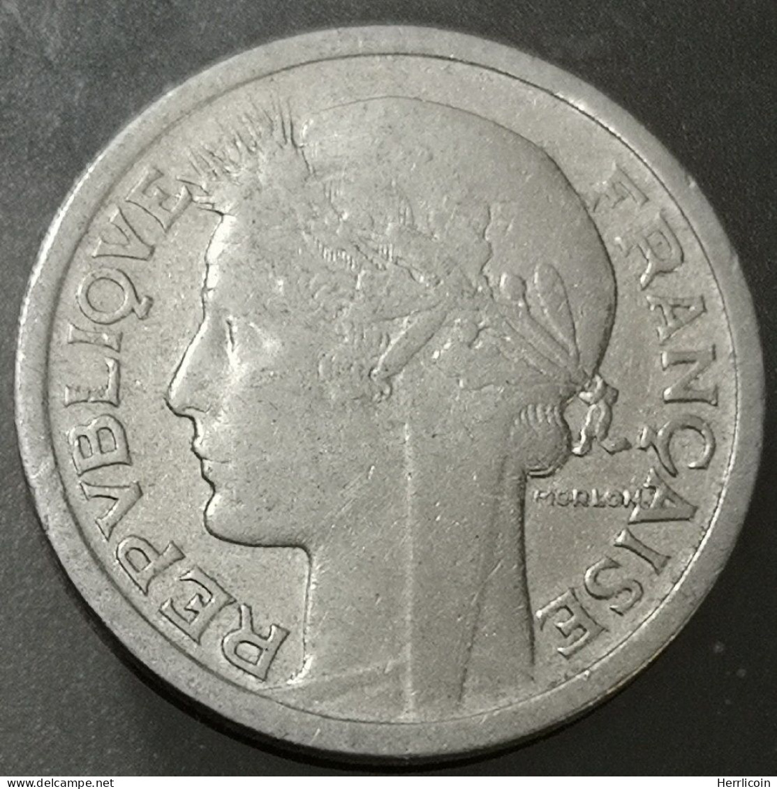 Monnaie France - 1946 "B" - 1 Franc Morlon Aluminium - 1 Franc