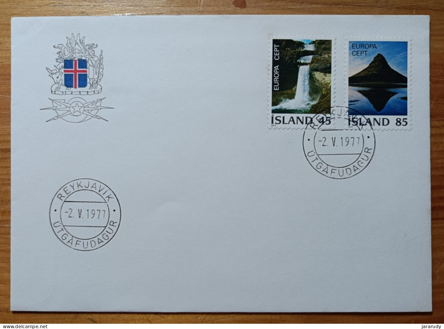 ISLANDIA EUROPA CEPT 1977 FDC/SPD MNH - FDC