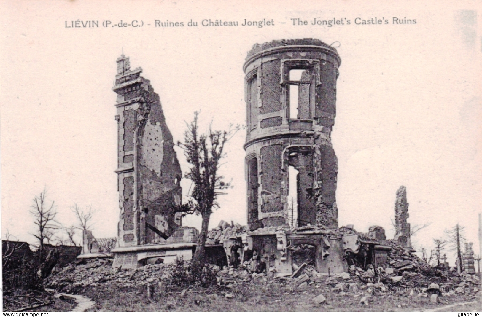 62 - Pas De Calais -  LIEVIN -  Ruines Du Chateau Jonglet - Guerre 1914 - Lievin