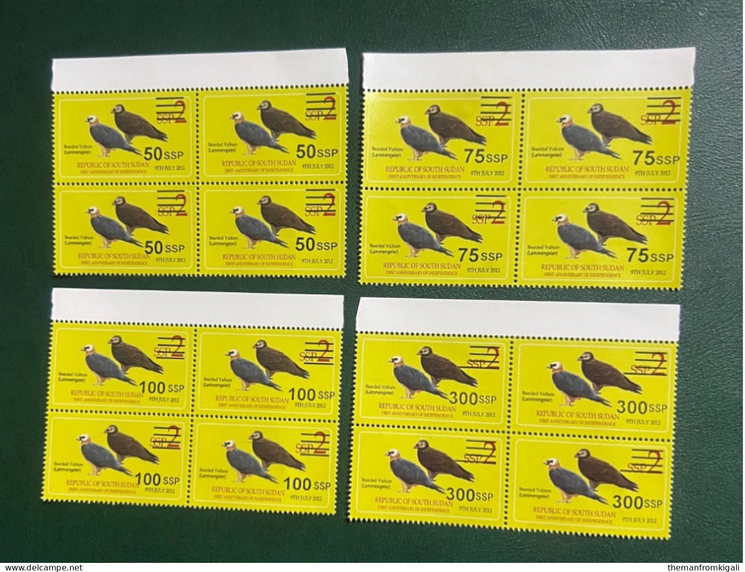 South Sudan 2017 - Stamps Of 2012 Surcharged. - Südsudan