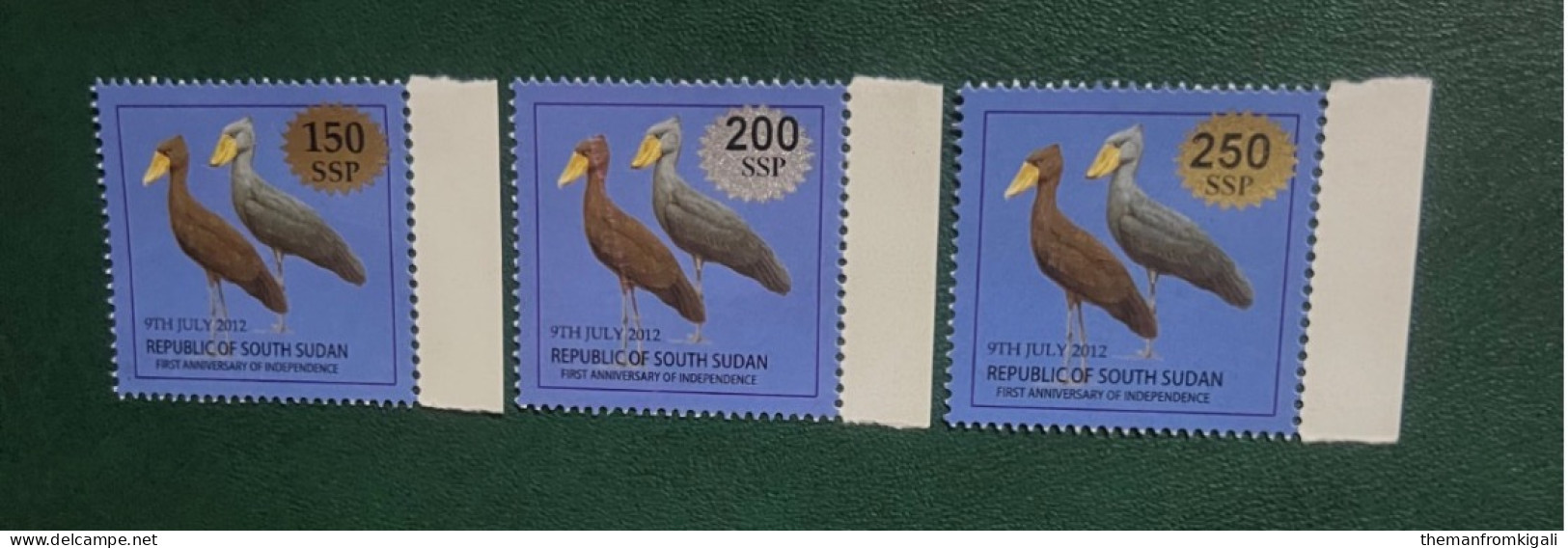 South Sudan 2017 - Stamps Of 2012 Surcharged - “SSP” Not In Serif. - Sudán Del Sur