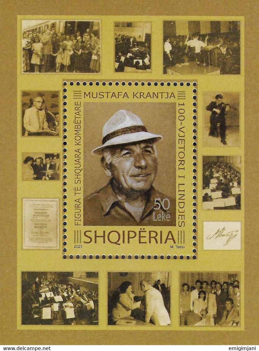 ALBANIA 2021 - " National Figures " SET 6 BLOCKS MNH