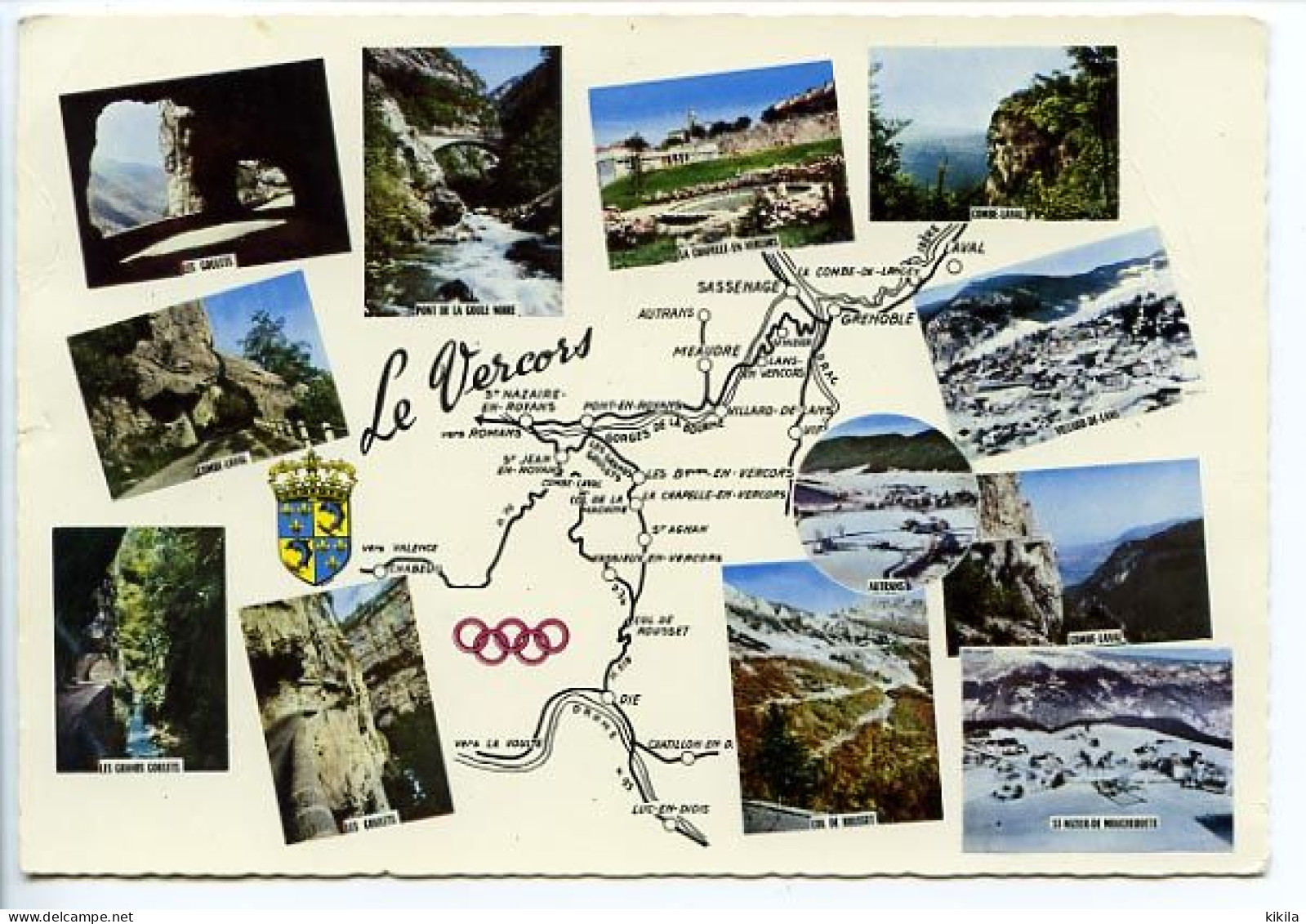 CPSM 10.5 X 15  Jeux Olympiques D'Hiver De Grenoble 1968  Olympic Games Le Plateau Du VERCORS* - Vercors