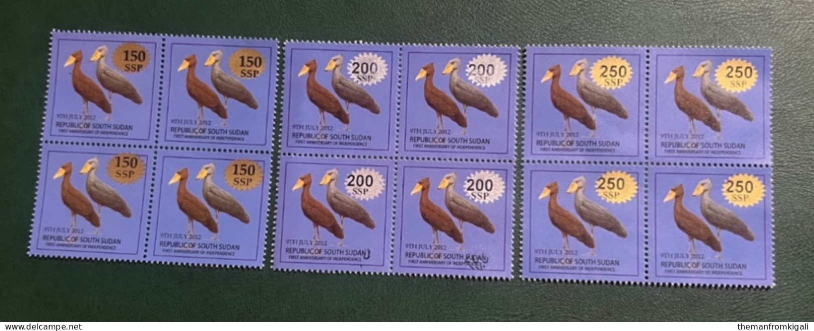 South Sudan 2017 - Stamps Of 2012 Surcharged - “SSP” Not In Serif. - Sudan Del Sud