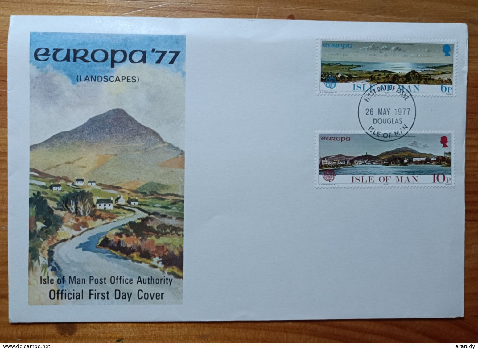 ISLA DE MAN EUROPA CEPT 1977 FDC/SPD MNH - Isla De Man