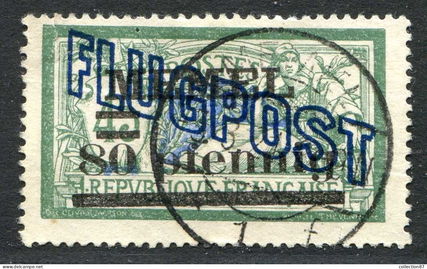 REF 088 > MEMEL FLUGPOST < PA N° 3 Ø < Bien Oblitéré Dos Visible < Ø Used > Air Mail - Aéro - Gebruikt