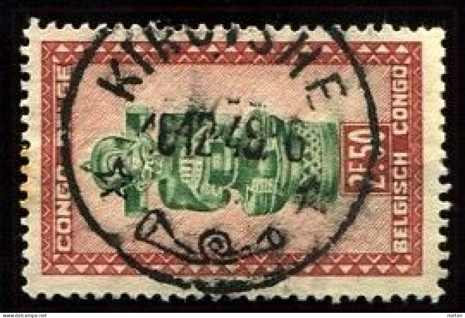 Congo Kirotshe Oblit. Keach 8A1 Sur C.O.B. 288 Le 10/12/1949 - Gebruikt