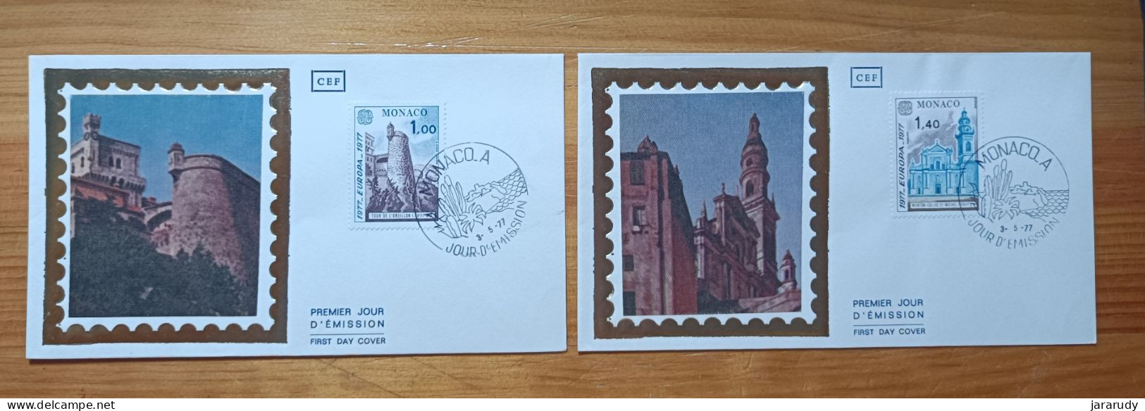 MÓNACO EUROPA CEPT 1977 FDC/SPD MNH - FDC