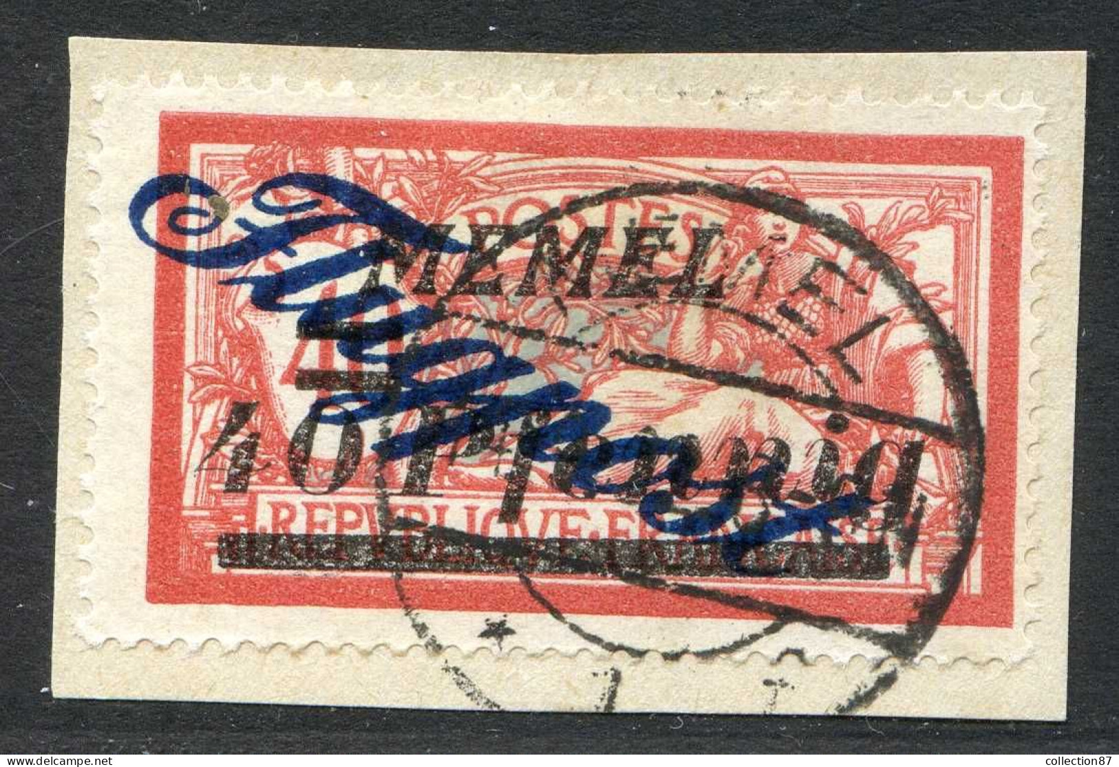 REF 088 > MEMEL FLUGPOST < PA N° 8 Ø Sur Fragment < Bien Oblitéré < Ø Used > Air Mail - Aéro - Oblitérés