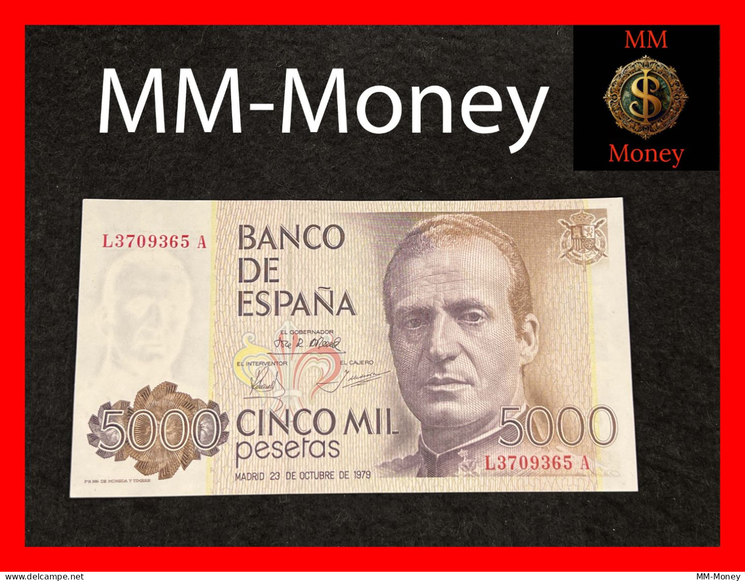 SPAIN  5.000  5000 Pesetas  23.10.1979  P. 160    AU - [ 4] 1975-…: Juan Carlos I.