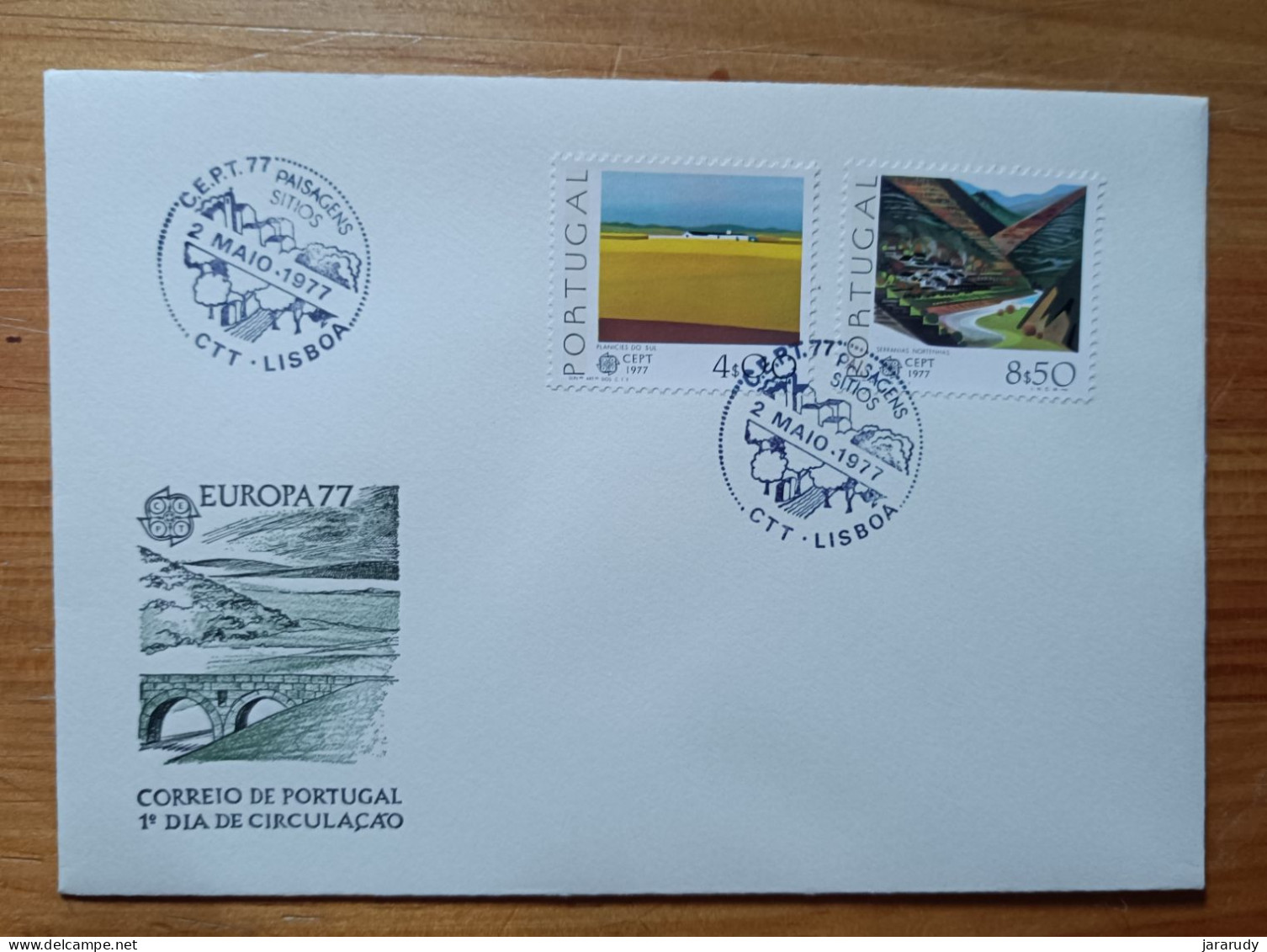 PORTUGAL EUROPA CEPT 1977 FDC/SPD MNH - FDC