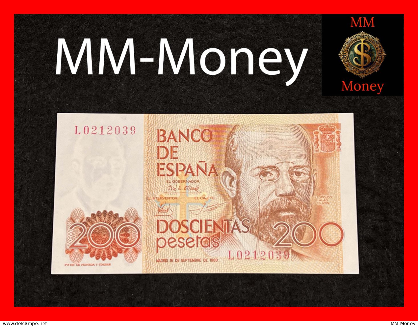 SPAIN  200 Pesetas  16.9.1980  P. 156    UNC - [ 4] 1975-… : Juan Carlos I