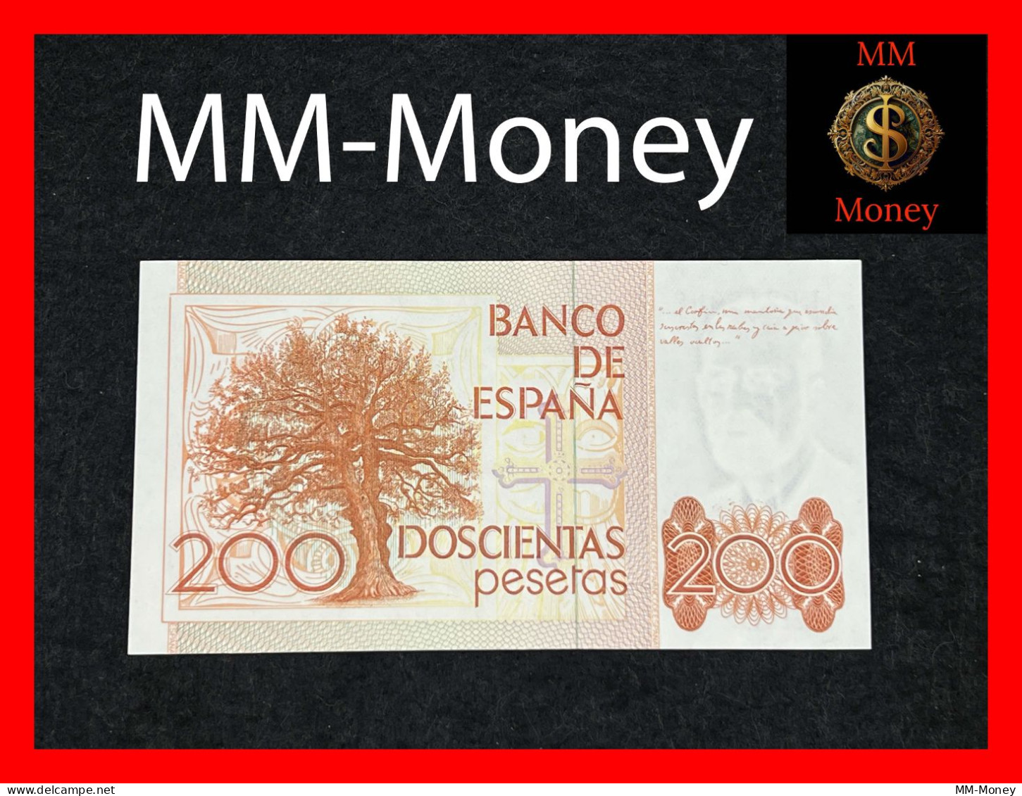 SPAIN  200 Pesetas  16.9.1980  P. 156    UNC - [ 4] 1975-…: Juan Carlos I.